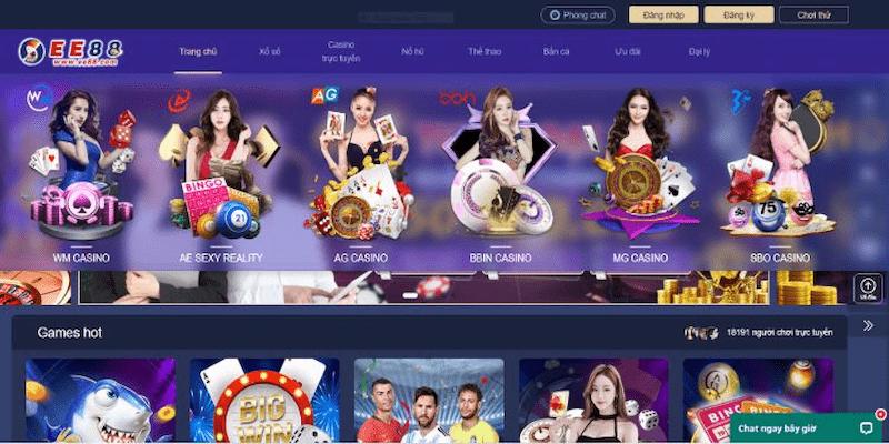 Về chúng tôi EE88: Thương hiệu nhà cái "quốc dân" 2025 2 Các sảnh cá cược đa dạng